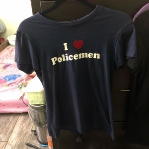 I ❤️ Police tee 👚